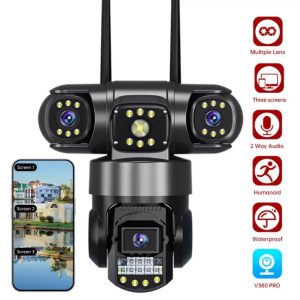 V380 PRO 3 Lens WIFI IP Camera SC28 Outdoor